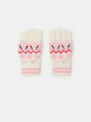 Angels By Accessorize suņu Fair Isle bezpirkstu cimdi - Attēls 1 no 1