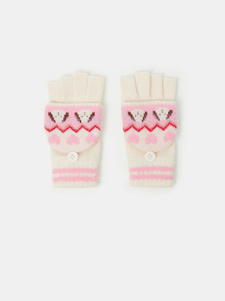 Angels By Accessorize suņu Fair Isle bezpirkstu cimdi - Attēls 1 no 1 Angels By Accessorize suņu Fair Isle bezpirkstu cimdi - Attēls 1 no 1