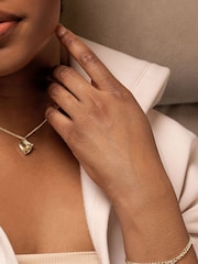 Caramel Jewellery London Gold Tone Chunky 'Cherish' Bracelet - Image 2 of 4