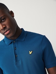 Lyle & Scott Apres Navy Blue Classic Polo Shirt - Image 5 of 5