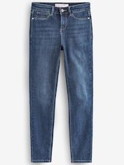 Dark Blue Power Stretch Denim Leggings - Image 5 of 6