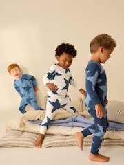 Bleu/Marine - Pyjama Snuggle en paquet de 3 (9mois-10ans) - Image 2 de 8