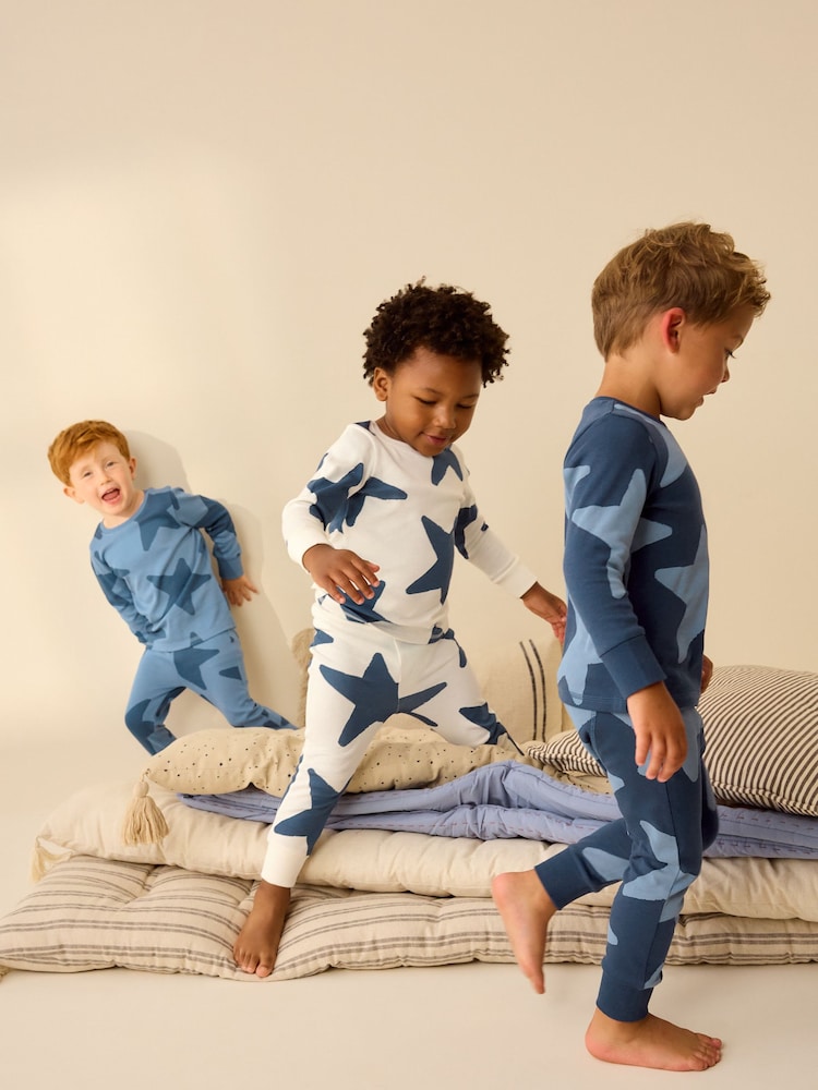 Bleu/Marine - Pyjama Snuggle en paquet de 3 (9mois-10ans) - Image 2 de 8