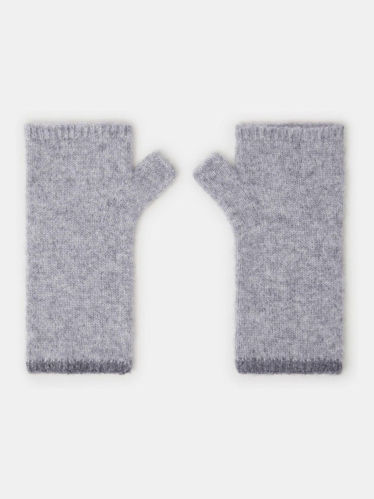 Accessorize Grey Wool & Cashmere Blend Wrist Warmers Gloves - Image 1 of 1