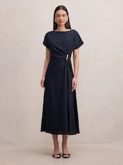 Forever New Blue Wren Hardware Detail Midi Dress - Image 1 of 4