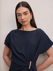 Forever New Blue Wren Hardware Detail Midi Dress - Image 3 of 4