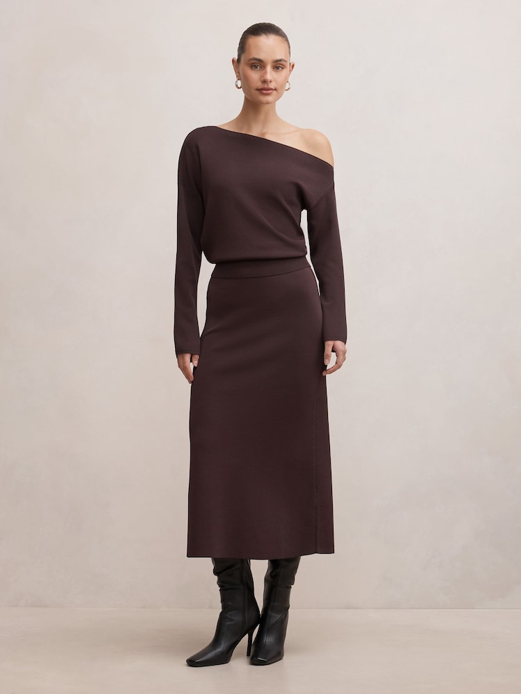 Forever New Ayva Asymmetrical Knitted Top - Kuva 1 / 5