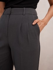 Forever New Grey Eva Pleated Wide Leg Pants - Image 5 of 5
