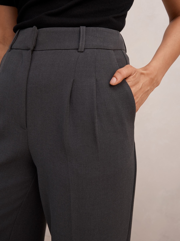 Forever New Grey Eva Pleated Wide Leg Pants - Image 5 of 5 Forever New Grey Eva Pleated Wide Leg Pants - Image 5 of 5