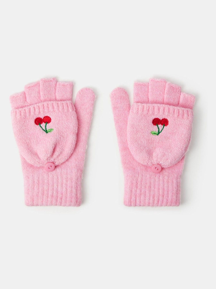Angels By Accessorize Cherry Fingerless Gloves - Image 1 de 2