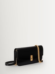 Polo Ralph Lauren Black ID Leather Wallet on a Chain Cross-Body Bag - Image 1 of 5