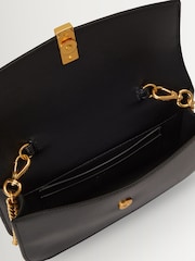 Polo Ralph Lauren Black ID Leather Wallet on a Chain Cross-Body Bag - Image 3 of 5