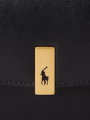 Polo Ralph Lauren Black ID Leather Wallet on a Chain Cross-Body Bag - Image 4 of 5