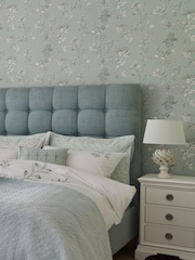 Laura Ashley Duck Egg Elderwood 10M Wallpaper - Image 1 of 4