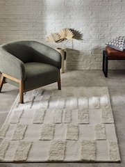 French Connection Cream Watamu Wool Tufted Rug - Image 1 of 4