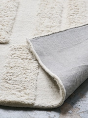 French Connection Cream Watamu Wool Tufted Rug - Image 3 of 4