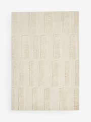 French Connection Cream Watamu Wool Tufted Rug - Image 4 of 4