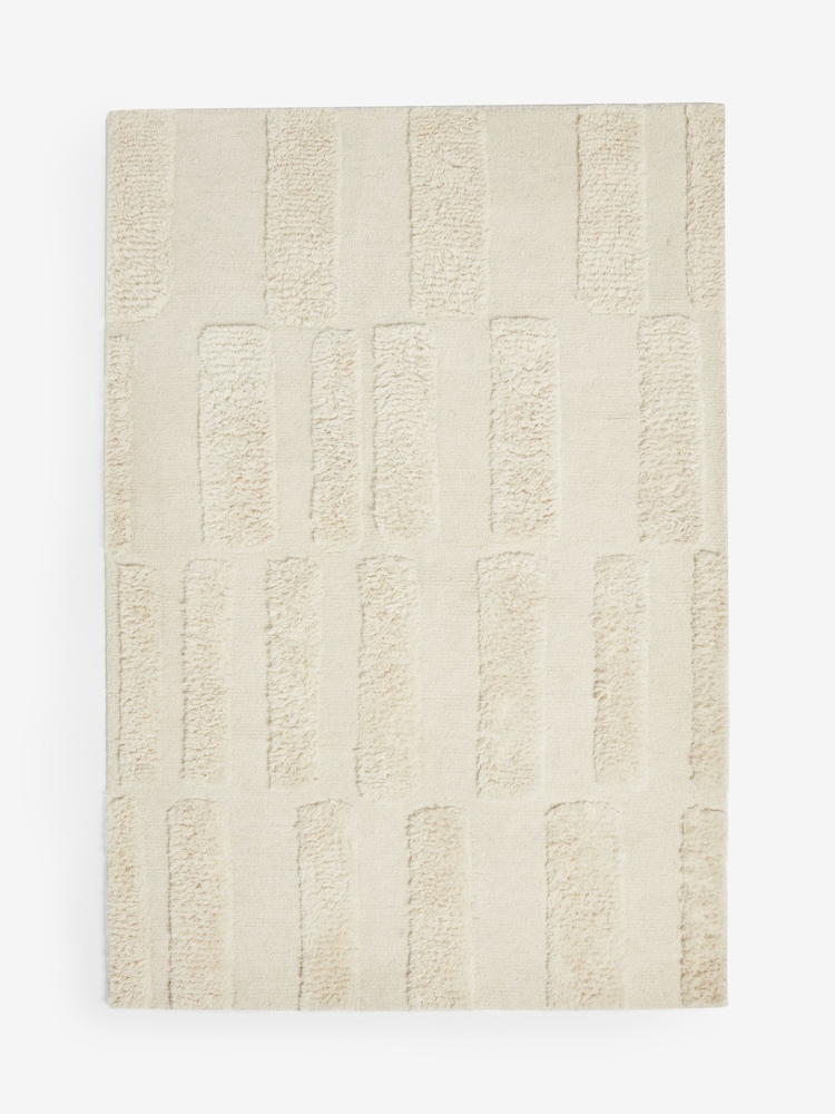 French Connection Cream Watamu Wool Tufted Rug - Image 4 of 4
