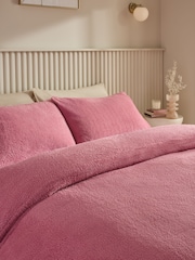 Soft Teddy Fleece Duvet Cover and Pillowcase Set - Изображение 3 из 4