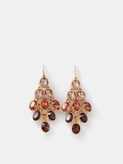 Accessorize Brown Ombré Chandelier Drop Earrings - Image 2 of 2