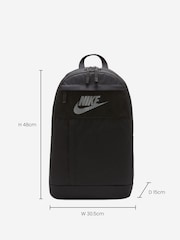 Nike Black/White Elemental Backpack - Image 3 of 10