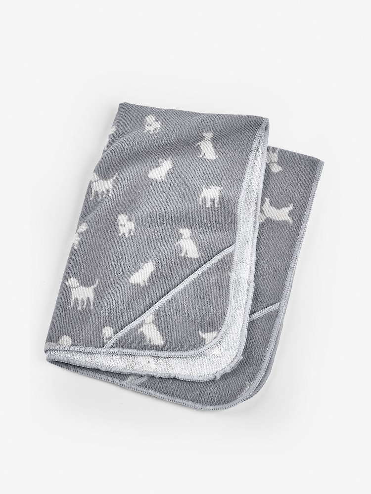Grey Printed Pet Towel - Image 2 of 2