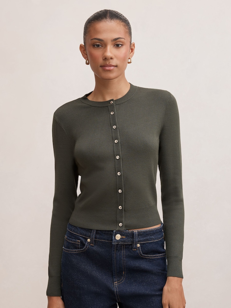 Forever New Rylee Crew Neck Cardigan - Bild 1 von 5 Forever New Rylee Crew Neck Cardigan - Bild 1 von 5