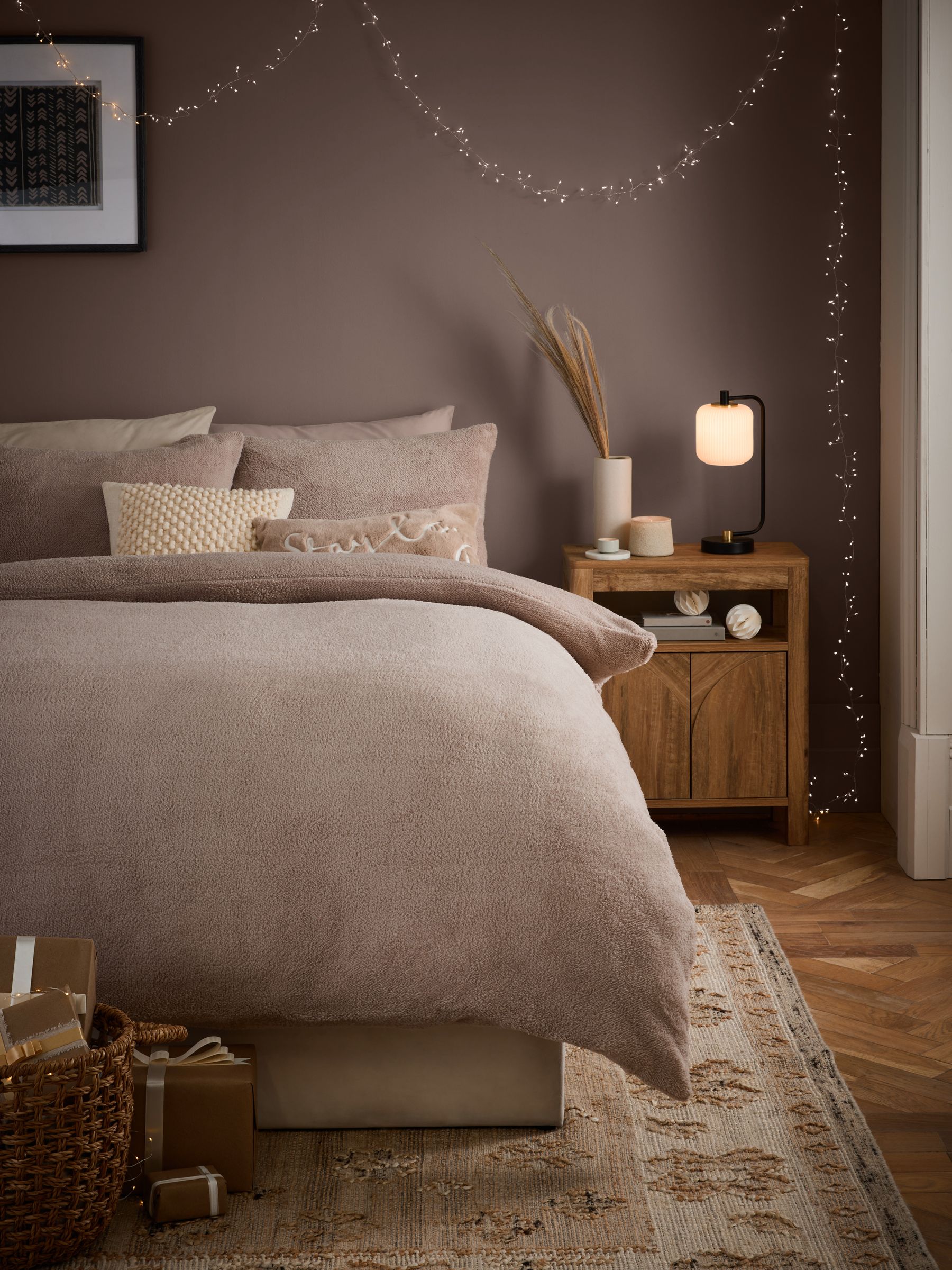 Super soft fleece duvet cover and pillowcase set outlet