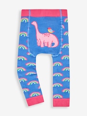 JoJo Maman Bébé Blue Rainbow Extra Thick Leggings - Image 1 of 3