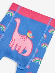 JoJo Maman Bébé Blue Rainbow Extra Thick Leggings - Image 3 of 3
