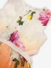 Baker by Ted Baker Multi Cutout Ombre Chiffon Dress - Image 7 of 9