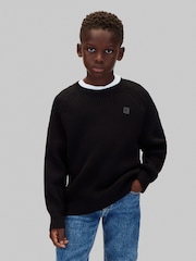 Calvin Klein PVH Black Knit Raglan Jumper - Image 1 of 6