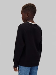 Calvin Klein PVH Black Knit Raglan Jumper - Image 3 of 6