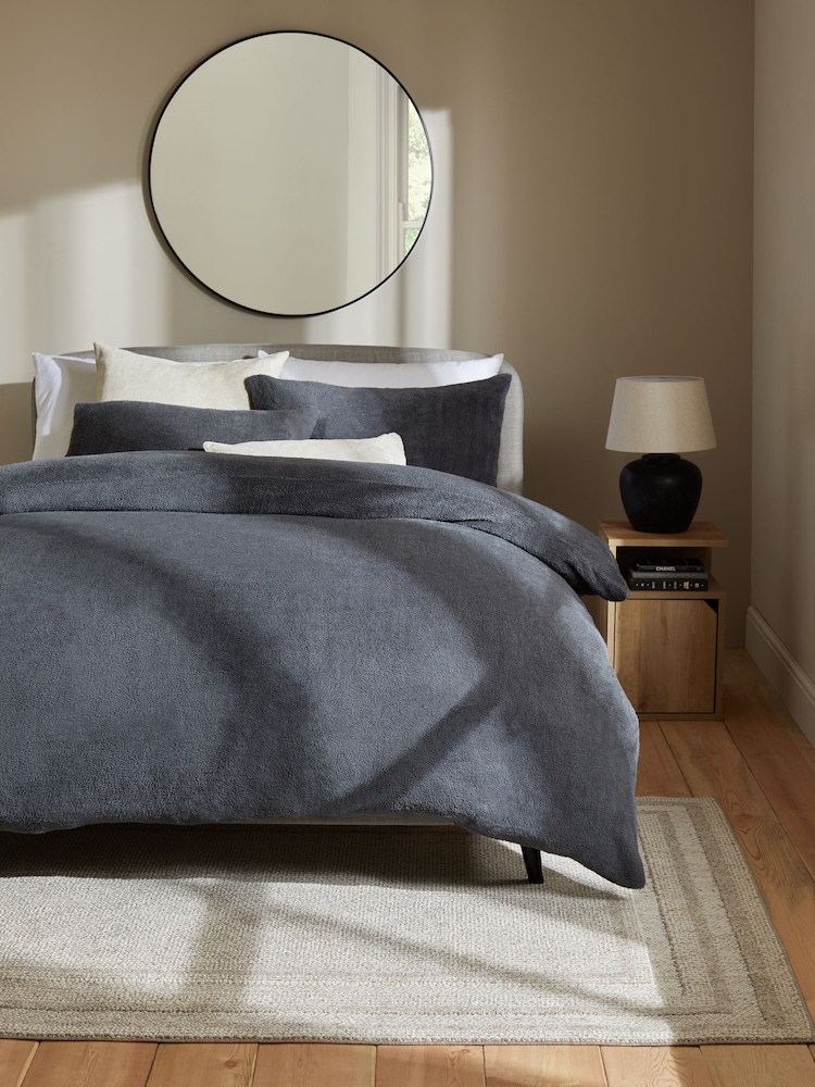 Soft Teddy Fleece Duvet Cover and Pillowcase Set - Изображение 1 из 4