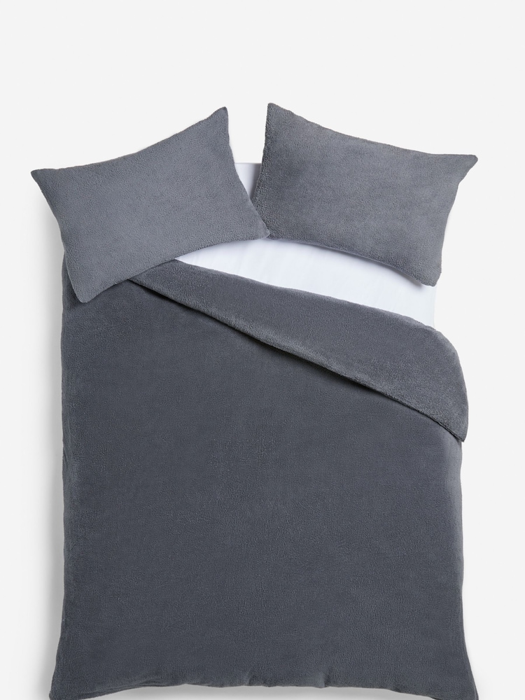 Soft Teddy Fleece Duvet Cover and Pillowcase Set - Изображение 4 из 4