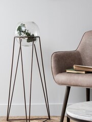 Libra Copper Garden Bersa Floor Standing Fishbowl Planter - Image 1 of 2