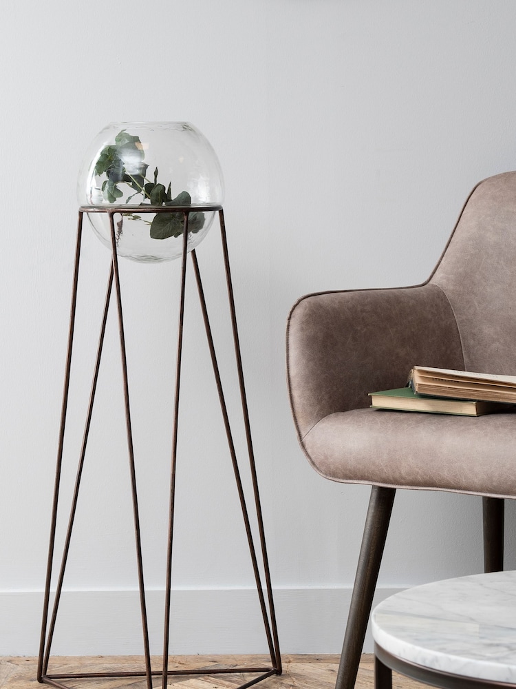 Libra Copper Garden Bersa Floor Standing Fishbowl Planter - Image 1 of 2