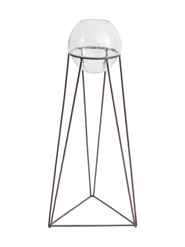 Libra Copper Garden Bersa Floor Standing Fishbowl Planter - Image 2 of 2