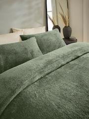 Soft Teddy Fleece Duvet Cover and Pillowcase Set - Изображение 3 из 4