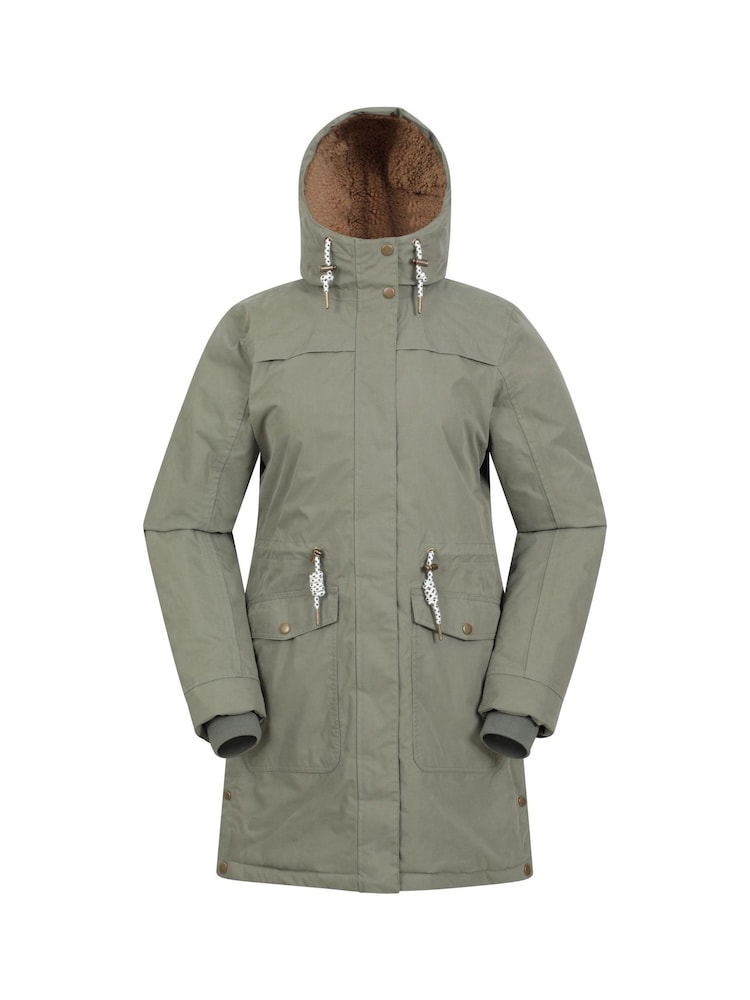 Mountain Warehouse Green Womens Acorn Borg Lined Padded Waterproof Parka - Image 1 of 1