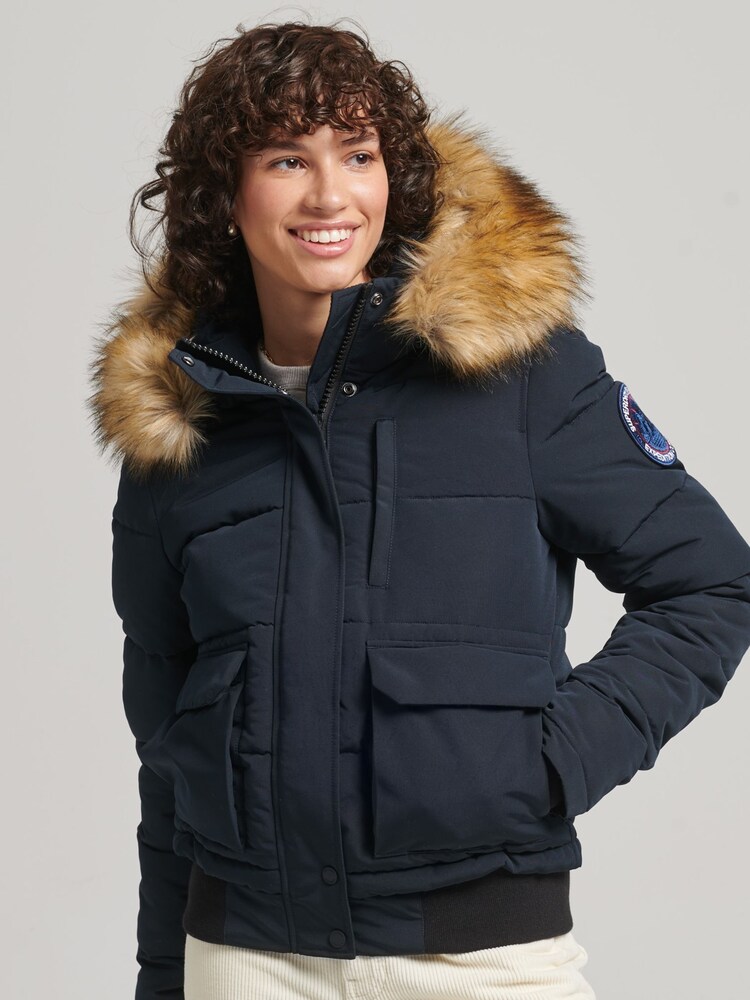 Superdry Blue Everest Bomber Jacket - Image 1 of 5