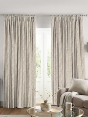 Laura Ashley Natural Pussy Willow Made to Measure Curtains - Image 1 of 10