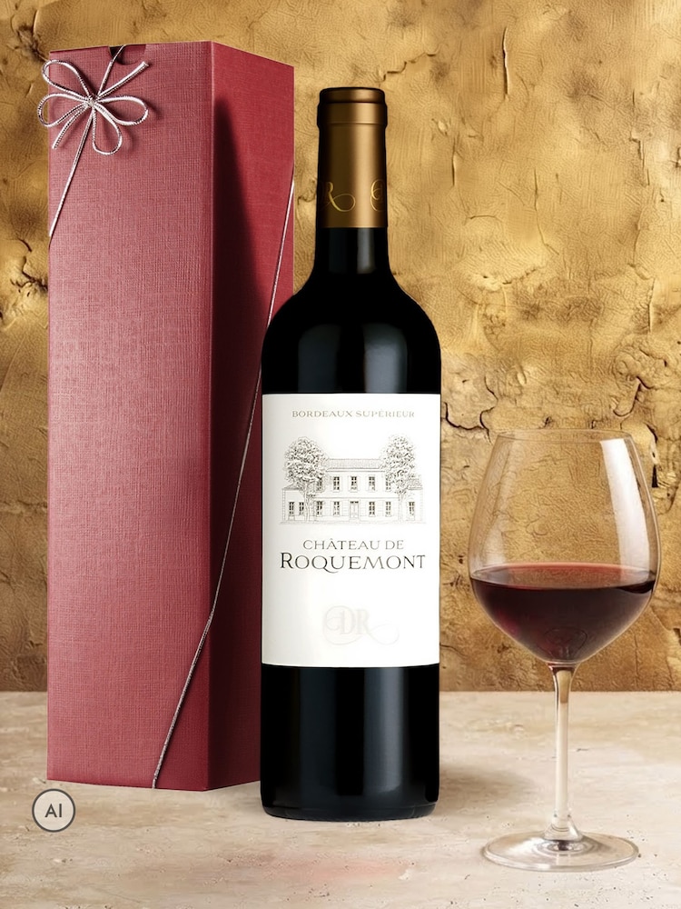 LeBonVin Chateau de Roquemont Bordeaux Superieur Wine Gift - Image 1 of 1 LeBonVin Chateau de Roquemont Bordeaux Superieur Wine Gift - Image 1 of 1