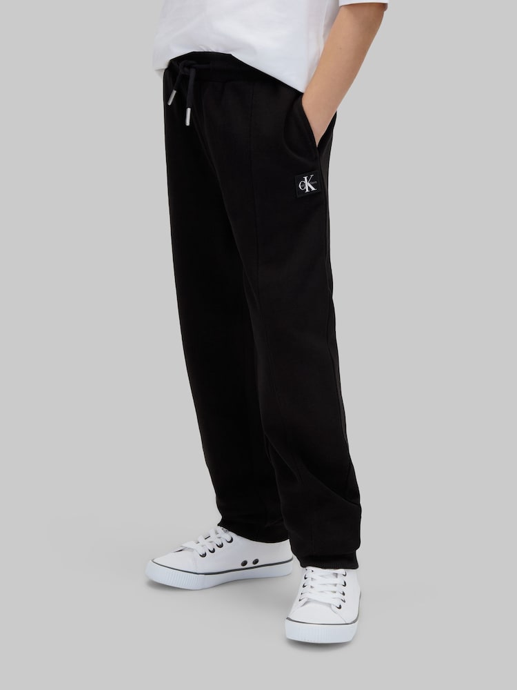 Calvin Klein Black Signature Logo Joggers - Image 1 of 5