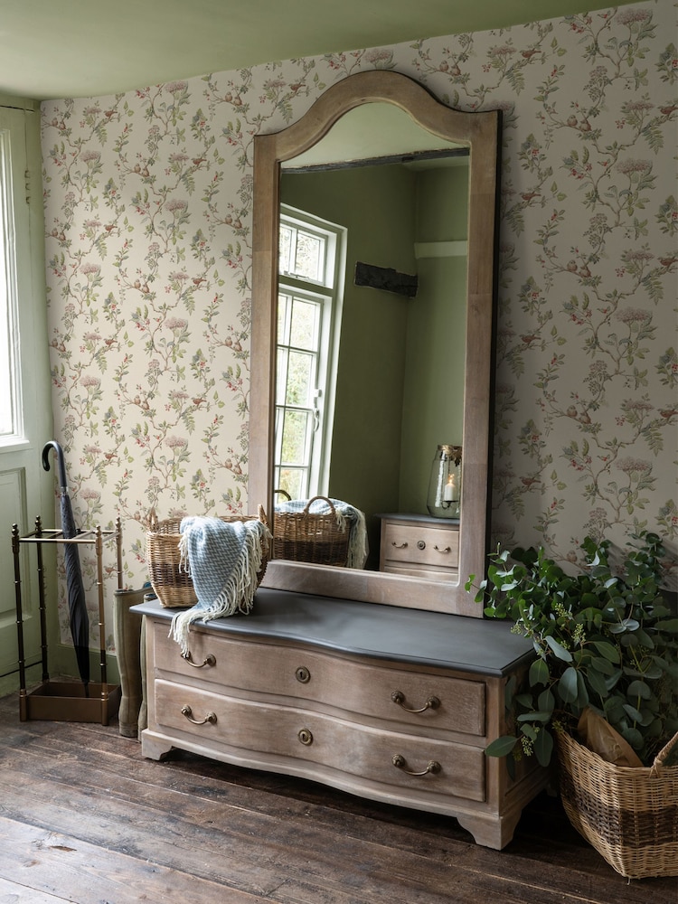 Laura Ashley Natural Elderwood 10M Wallpaper - Image 2 of 5