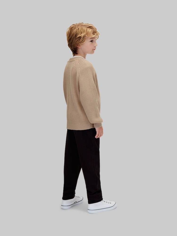 Calvin Klein Blue Knit Raglan Jumper - Image 2 of 5 Calvin Klein Blue Knit Raglan Jumper - Image 2 of 5