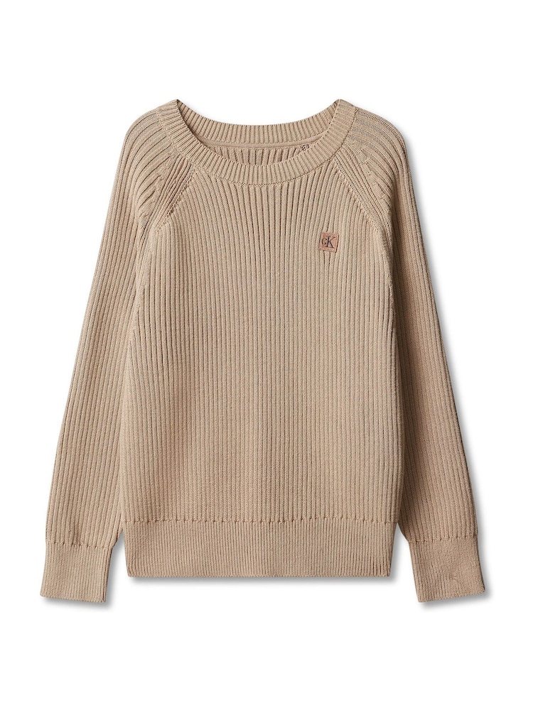 Calvin Klein Blue Knit Raglan Jumper - Image 5 of 5 Calvin Klein Blue Knit Raglan Jumper - Image 5 of 5