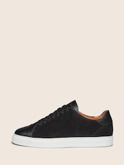 Oliver Sweeney Black Calf Suede/Leather Cupsole Trainers - Image 2 of 7