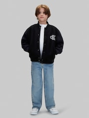 Calvin Klein Felt Varsity Bomber Jacket - Bild 1 von 5