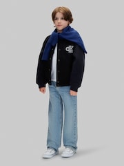 Calvin Klein Felt Varsity Bomber Jacket - Bild 3 von 5